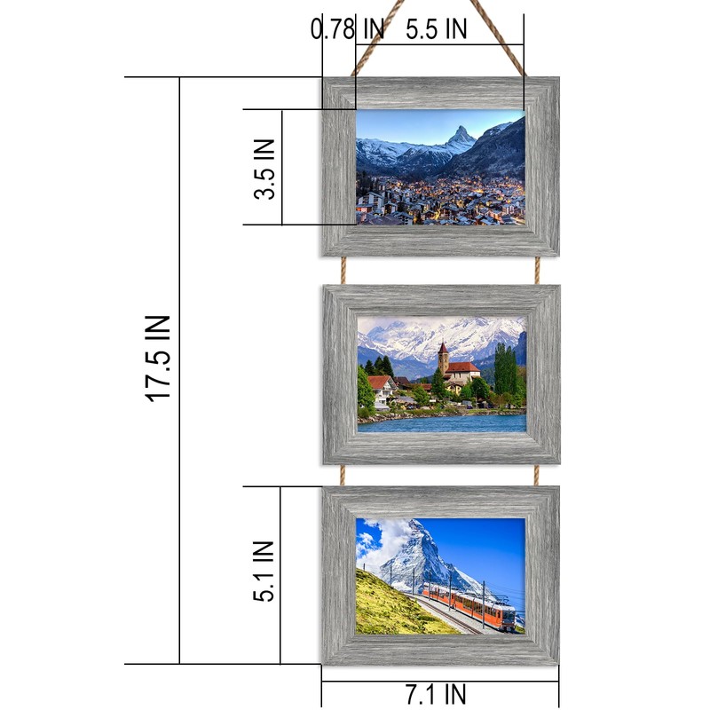 Rexllon 4x6 Picture Frames Collage Wall Decor, Wall Hanging Picture