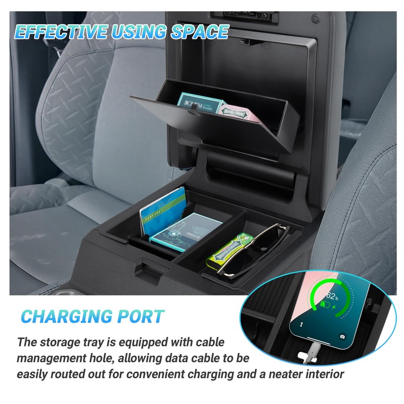 Sinminou Center Console Organizer Set for 2025-2026 Toyota 4Runner 6th