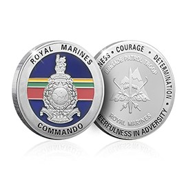 Royal Marines Commando Brigade Patrol Troop SRS Silver Challenge Spoof Coin