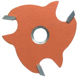 CMT 823.364.11 3-Wing Slot Cutter with 45-Degree Bore, 1/4-Inch Cutting Length and 5/16-Inch Bore