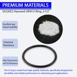 SX220Z2 Bulkhead O-Ring for Hayward Max Flo II,Max Flo VS,SwimClear,Pro Grid DE,HCF Pool Filters and Pumps,and More - Alternative Part Numbers: O-649, 90-423-5333, HAYSX220Z2(6PCS)