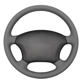 MEWANT Steering Wheel Cover for Tacoma Tundra 4Runner Sienna Highlander Sequoia Land Cruiser Prado 120 Land Cruiser Hilux LS400 GX GX470 Hand-Stitched