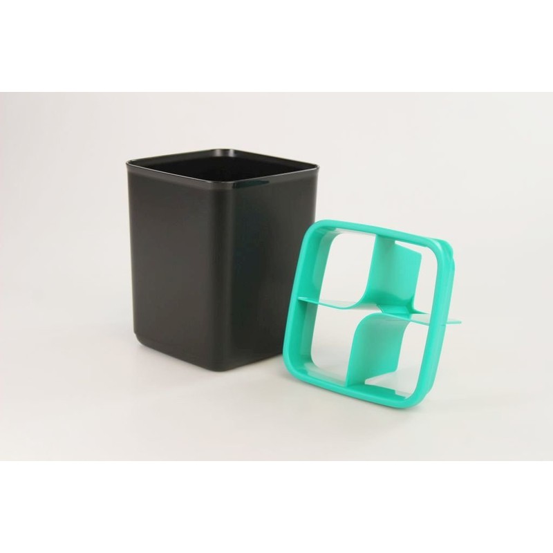 TUPPERWARE 16479 Storage Container in Black/Turquoise