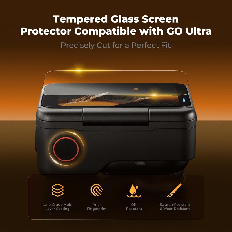 K&F CONCEPT 3Pack Screen Protector Compatible with Insta360 GO Ultra,