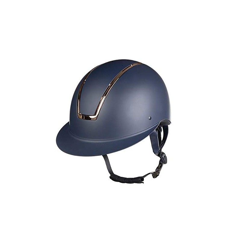HKM Lady Shield 6979 Riding Helmet Dark Blue/Rose Gold M