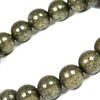 Pyrite Zibu Coin with 8mm Beaded Bracelet Crystal Healing Gemstone