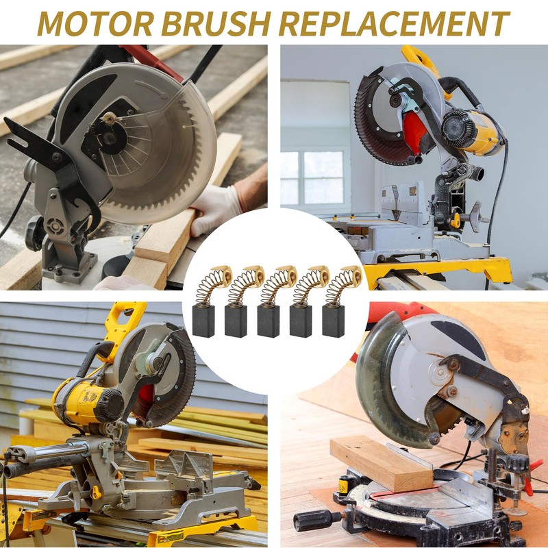 089006017092 Carbon Brush Replacement (5 Pack)，Carbon Motor Brushes Compatible with