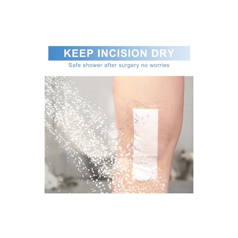 30 Pack Waterproof Adhesive Island Dressings for Surgery Recovery