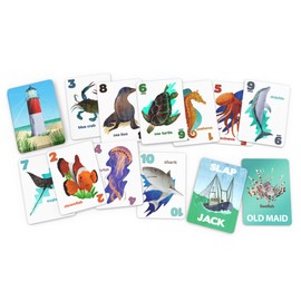 GO Fish Untamed Oceans, a Go Fish Card Game for Kids 4-8 and Up – Play Old Maid and Slap Jack with Same Deck – Easy to Learn – Family, Board Game Night and Classroom Party Fun – Great Gift Idea
