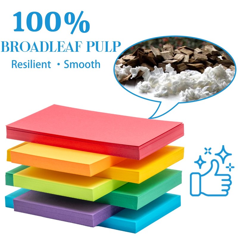 Index Cards 301-Count 3x5 Inch,178GSM Heavyweight Set of 7 Colors