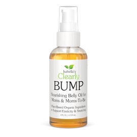 Clearly BUMP, Aceite Orgánico para la Barriga de Mamás y Futuras Mamás | Humectante para la Elasticidad de la Piel, Piel Estirada, Estrías y Cicatrices | Aceite Corporal para Embarazo y Postparto