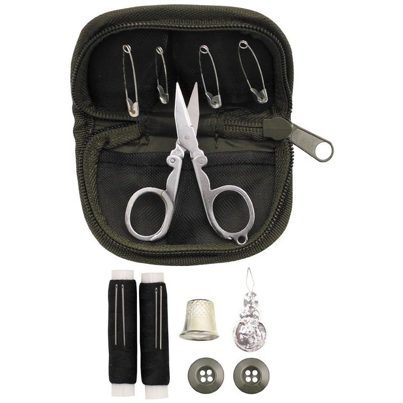 MFH Sewing Kit with Bag (Olive)