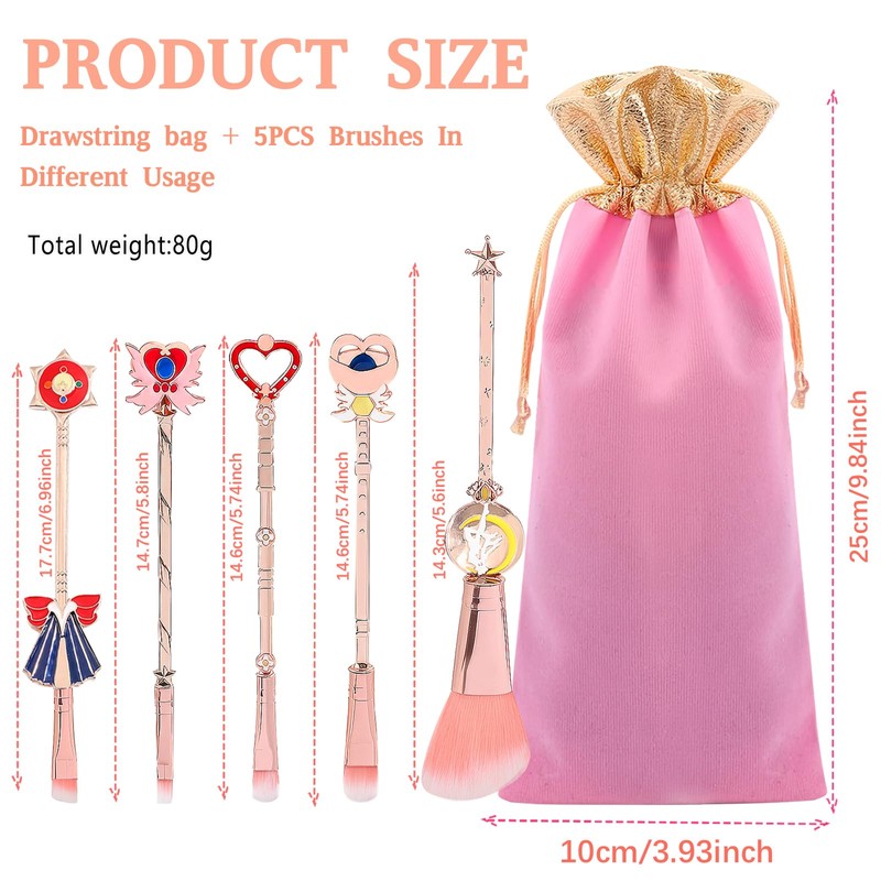 Sailor Moon Makeup Brush, Makeup Brush, Eye Brush Set, Cute,