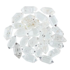 CRYSTALINES (30cts) (24-27pcs) AAA Grade Natural Raw Herkimer Diamond Quartz Gemstones, Chakra & Healing Crystals, Double-Pointed Rough Stones, DIY Jewelry Making, Gem Collection
