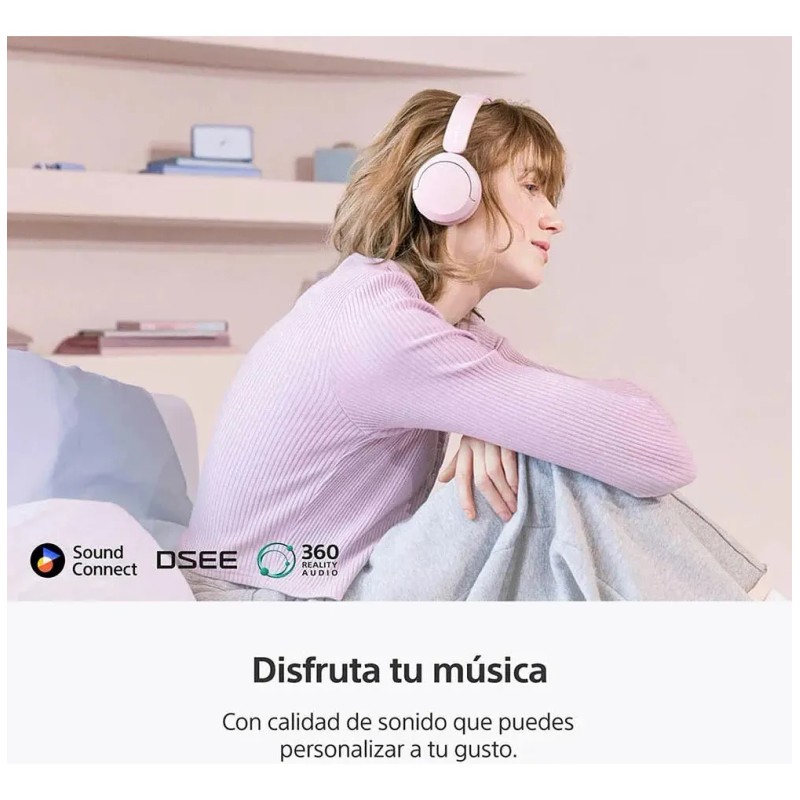 Audífonos Inalámbricos Sony Wh-ch520 Color Rosa