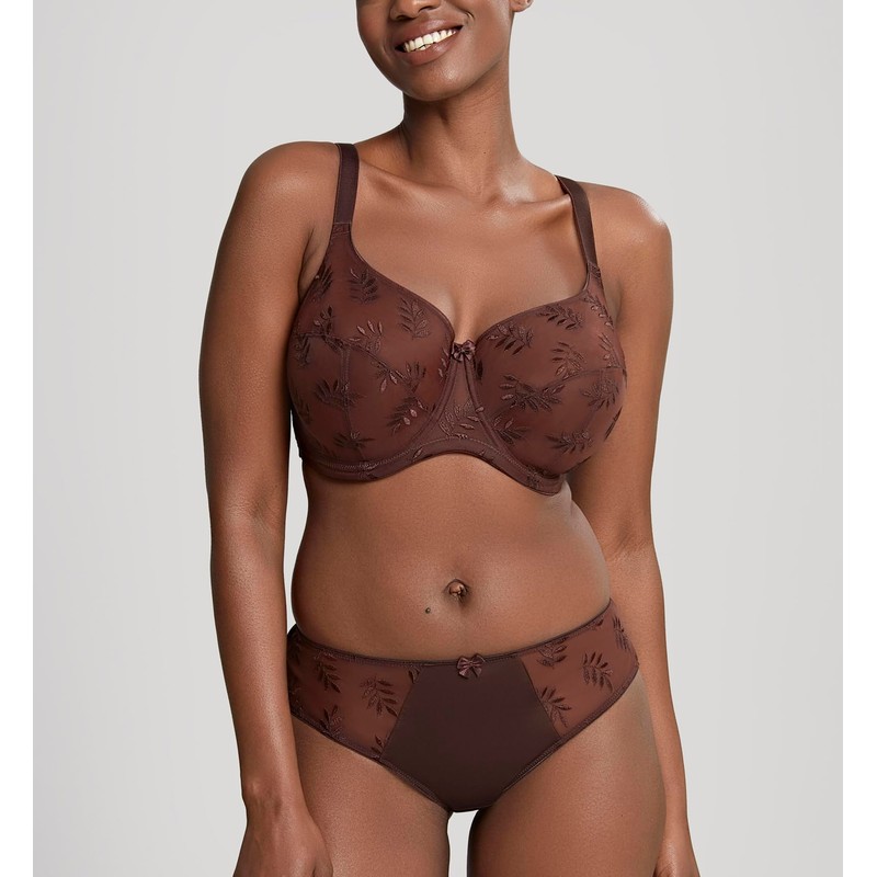 Panache Women's Tango Underwired Balconnet Bra, Nutmeg, 38HH US
