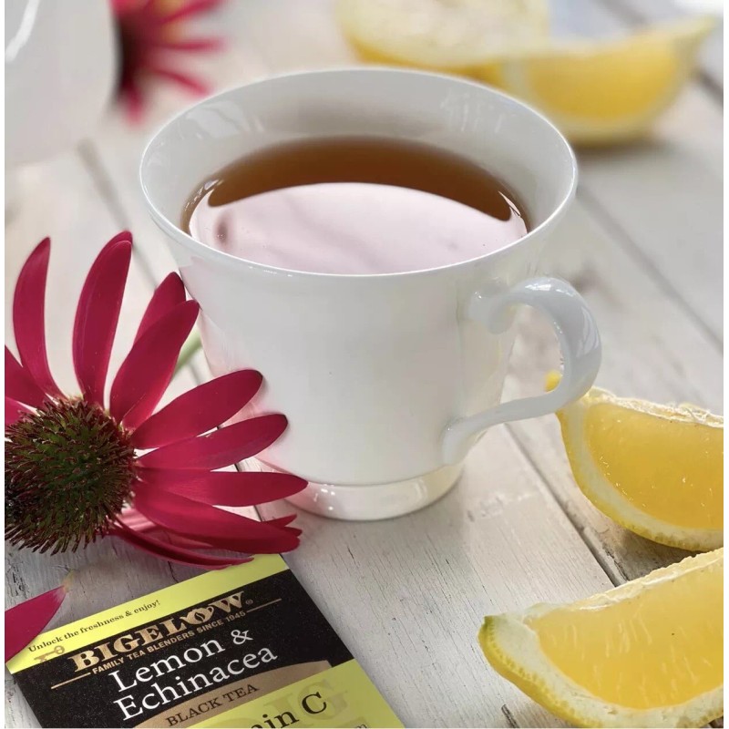 Bigelow Lemon & Echinacea Plus Vitamin C, Black Tea Bags,