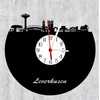 bigcopy e.K. Leverkusen Skyline Wall Clock with Dial High-Quality Acrylic