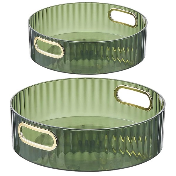 Pack of 2 Lazy Susan Turntable Kitchen Organiser, 360° Rotating