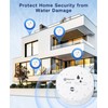 Geevon 4 Pack Water Leak Detectors, 100dB Water Sensor Alarms