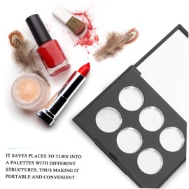 Mikinona Makeup Cosmetic Holding Plate 1 Set Empty Eyeshadow Box Lipstick Cases Storage Cases for Women's Travel