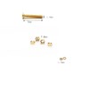 Rimless Glasses Diamond Head Gold Screw Washer Nut Cap and