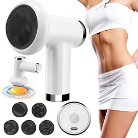 medcodes Anti Cellulite Massage Tool, Body Sculpting Machine for Women, Lymphatic Drainage Device with Lipo Roller, Handheld Home Use for Belly Fat, Stomach, Thighs & Buttocks Sculpting (White)