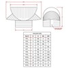 Round Base Chimney Vacuum Cap