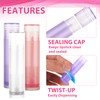 ABuff 200 Pcs Lip Balm Tubes 5g Empty Plastic Lip