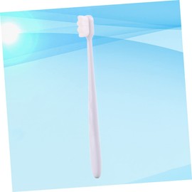 IWOWHERO Bristle Toothbrushes for Complete Oral Cleaning Soft -nano Oral Care Tool Ergonomic Design for Healthy Teeth and Gums White Bristles White Handle