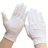 ZERONOWA White Gloves, Non-slip, Nylon, Thin, Driver, Election Gloves, Ceremonies,