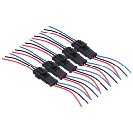 Conector Eléctrico para Coche de 5 Piezas, Conectores de Cable de 2 Pines, Conector de Cable Automotriz Resistente Al Fuego Resistente Al Agua, Antioxidante para Coche, Camión, Scooter(3P)