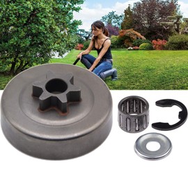 Marvedi Clutch Drum Sprocket 3/8"(0.375") 6T Washer E-Clip Kit for STIHL Chainsaw MS170 MS180 MS210 MS230 MS250 017 018 021 023 025 1123 640 2003