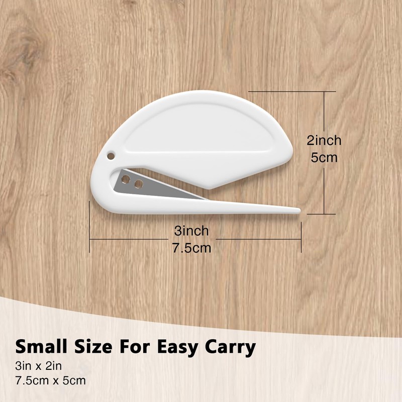 Tiergrade Pack of 6 Letter Openers, Safe Envelope Mail Slitter