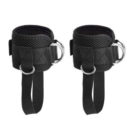 ANCLLO 2Pcs Ankle Straps for Cable Machines Leg Strength Trainer Fasteners for Glutes Leg Extensions Curls Butt Abductors Workout