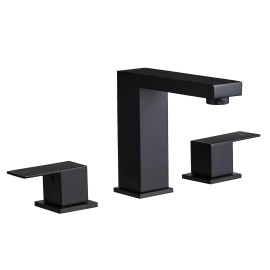 Modern Three-Hole Dual Handle Widespread 8" Bathroom FaucetColor: 1429-44N-SS-US, Surface Finishing: Other