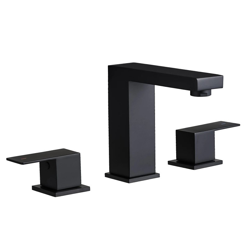 Modern Three-Hole Dual Handle Widespread 8" Bathroom FaucetColor: 1429-44N-SS-US, Surface