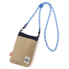 Chums Bag Rope Shoulder Pouch Sweat Nylon, H-Gray/Basic Navy, Free size