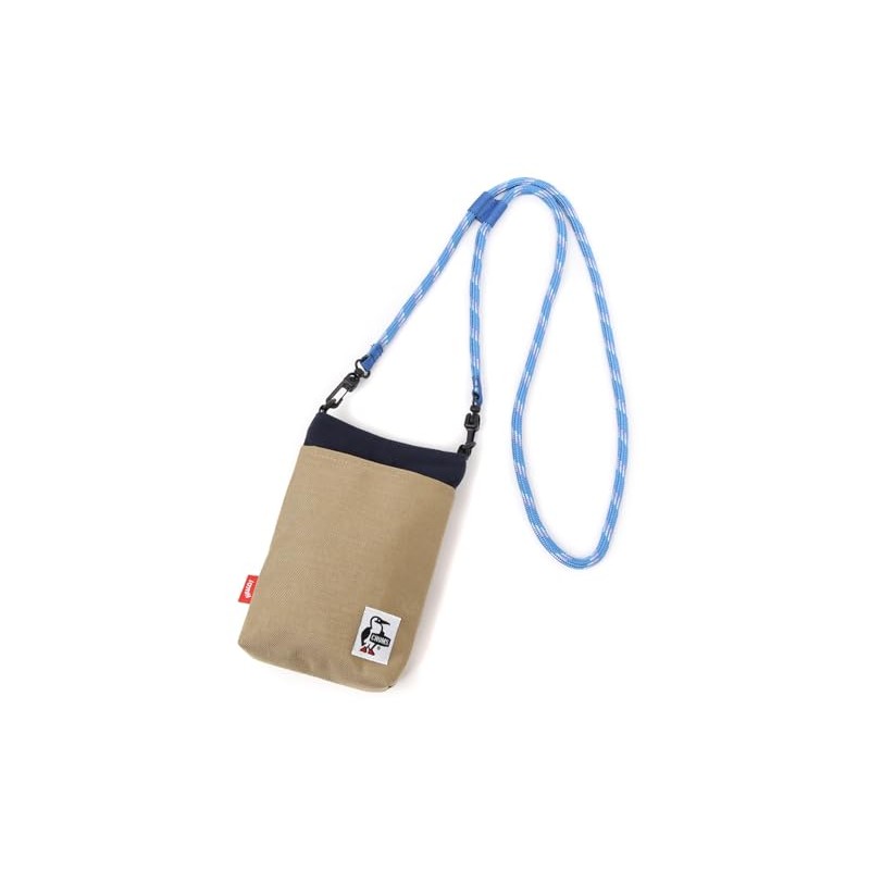 Chums Bag Rope Shoulder Pouch Sweat Nylon, H-Gray/Basic Navy, Free