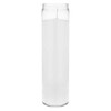 Mega Candles 1 pc Unscented White 7 Day Glass Container