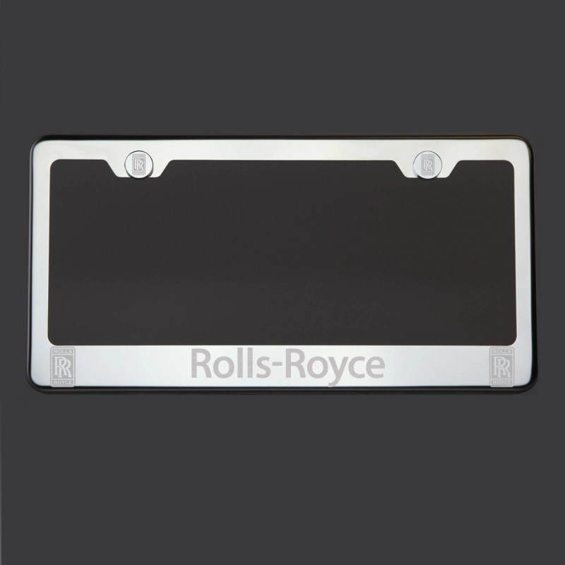 KA T304 Chrome Polished Rolls Royce Laser Etched Engraved License