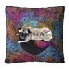 Sophia Art Indian Multi Elephant Mandala Floor Pillow Square Ottoman