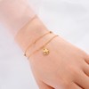 SIPURIS Good Luck Four Leaf Clover Bracelet Irish Shamrock Shape