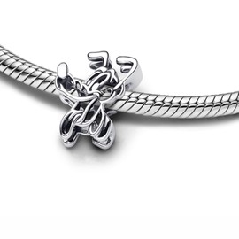 MSPOVOF Heart Christmas Animal Charms Bead for Bracelets and Necklaces S925 Sterling Silver Charms for Birthday Women Jewellery Gift, Cubic Zirconia