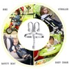 USTNIR 1 x 5-point safety belt, high chair, multifunctional child