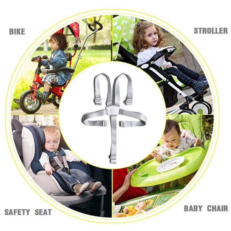 USTNIR 1 x 5-point safety belt, high chair, multifunctional child