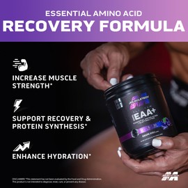 MuscleTech MuscleTech Platinum Essential Amino Acids Supplement with Electrolytes, Grape - Pre-Workout Powder for Energy, Muscle Growth & Strength Builder - EAA Complex for Men & Women - 30 Servings