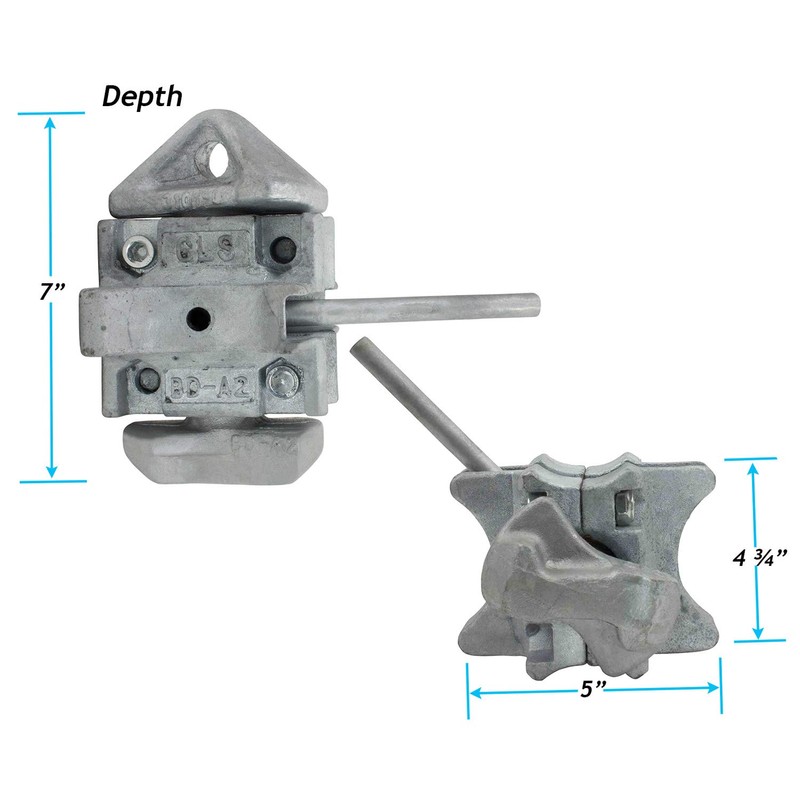 Mytee Products (2 Pack Sea Rail Shipping Container Manual Twist