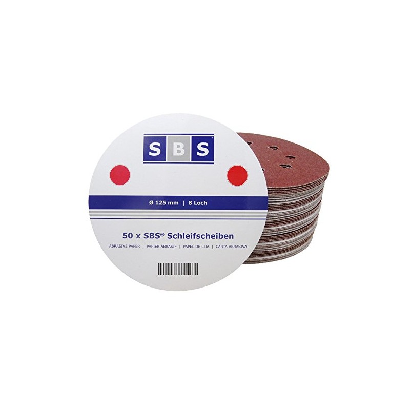 Shina 50 Velcro-Backed Sanding Discs Diameter 125 mm 8 hole