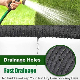 SUWUYUE Artificial Grass Turf Outdoor, 3FT x 10FT (30 Square Feet) 1.77" Thick Fake Realistic Pet Grass Rug Synthetic Lawn Carpet, Astroturf Faux Indoor Landscape for Patio, Garden, Yard, Balcony